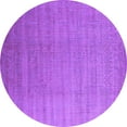 thumbnail image 1 of Ahgly Company Indoor Round Oriental Purple Industrial Area Rugs, 7' Round, 1 of 4