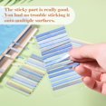 thumbnail image 4 of Shiyou-13 80 Pcs Ruban Enlumineur Transparent Réutilisable, Onglets Adhésifs Clairs pour Annoter des Livres, Bandes de Surlignage Longues Marqueurs de Pages Onglets d'Index, Notes Collantes Fournitures Esthétiques Bureau École, 4 of 4