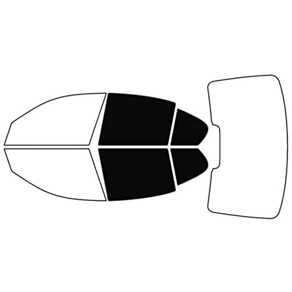 Rvinyl Window Tint Kit Compatible with BMW 3-Series 2013-2018 (Sedan) - Back Precut Kit - 5%