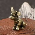 thumbnail image 2 of Brass Dog Animal Statue Sculpture Home Decor Gifts Tabletop Figurine, 2 of 5