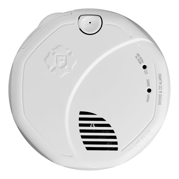 First Alert SMCO500V Interconnect Battery-Operated 2-in-1 Smoke and CO Alarm with Voice and Location Alerts, 1048446PT
