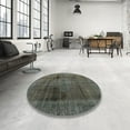 thumbnail image 3 of Ahgly Company Indoor Square Abstract Charcoal Gray Abstract Area Rugs, 3' Square, 3 of 6