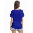 thumbnail image 5 of Women's Short Sleeve V-Neck Shirts Loose Casual Tee T-Shirt, 5 of 6