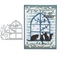 thumbnail image 1 of Troquel metálico DuuFounG Cats Window Frame 12 x 10 cm, 1 of 7