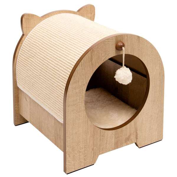 Catit Vesper Minou Bench Scratcher Cat Furniture, 36.5cm x 40.5cm x 36cm