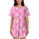 thumbnail image 1 of Fotbe Breast Cancer Awareness (3) Conjunto de Pijama Estampado para Mujer, 2 Piezas, Ropa de Dormir con Camiseta de Manga Corta y Shorts Suaves-3X-Large, 1 of 6