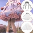 thumbnail image 2 of ANINEO Women Petticoat 2 Adjustable Hoop Skirt Lace Short Lolita Vintage Gothic Underskirt For Party Dress Clothes, 2 of 4