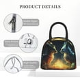 thumbnail image 4 of Haiem Firefly Forest Fox Printed Lunch Bag Women, Lunch Box Lunch Bag for Women, Small Leakproof Cute Lunch Tote Large Capacity Reusable Insulated Cooler Lunch Container, 4 of 6