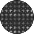 thumbnail image 1 of Ahgly Company Machine Washable Indoor Round Transitional Midnight Gray Area Rugs, 6' Round, 1 of 7