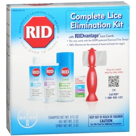 RID Complete Lice Elimination Kit 1 Each (Pack of (Best Way To Get Rid Of Genital Hair)