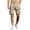 Khaki-mens shorts, variant on Hfnxid Mens Cargo Shorts with Multi-Pockets Knee Length Lounge Short Pant Comfy Relaxed Fit Casual Trouser Hiking Fishing Work Trouser Khaki L