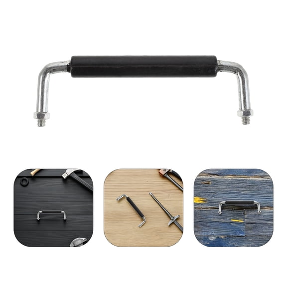 HONMEET U-Shaped Stove Door Handle Kit with Insulation for Fireplace and Stove Replacement