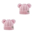 thumbnail image 4 of Gorro esponjoso Sonducket pompones bolas Multicolor tejido mixto orejeras plegables para niños, 4 of 6