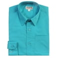 thumbnail image 1 of Gioberti Camisa de vestir de manga larga para niño grande, color verde azulado 12, 1 of 1