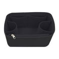 thumbnail image 2 of Milageto Purse Organizer Insert for Handbags Cosmetic Bag Handbag Organizer Black 34x13x22cm, 2 of 8