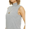 thumbnail image 3 of Cizayoi Women' Sleeveless Mock Neck Tops Sweater Knit Turtleneck Vest, 3 of 6