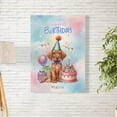 thumbnail image 2 of Happy Birthday Cute Puppy Vizsla with Cake Gifts Party Hat Vertical Matte Canvas Poster Vizslas Dog Lover Gifts Idea Wall Art Home Decor - 00029, 2 of 5