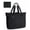 Black, variant on Tote Bag for Women, Foldable Tote Bag With Zipper Travel Large Shoulder Bag Handbag for Work, Black