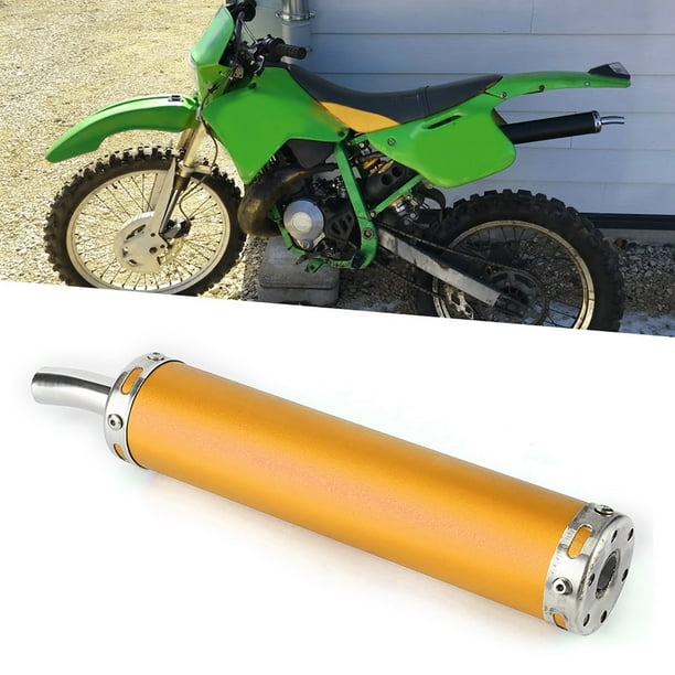 Silenciador de Extremo de Escape de Motocicleta, Silenciador de Escape de Motocicleta de 0,8 Pulgadas y 20 mm, Silenciador de Calentador de Acero Para Ciclomotor de para inoxidable