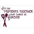 thumbnail image 4 of It's the Moments Together Family Saying for the Kitchen Vinyl Wall Décor Stickers, 23 x 15 , Burgundy, 4 of 4
