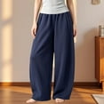 thumbnail image 5 of Baggy Barrel Sweatpants Wide Leg Pants for Teen Girls Open Bottom Casual Sweat Pants Elastic Waist Lace Trim Y2K Streetwear, 5 of 5