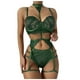 thumbnail image 5 of Lencería sexy de Europa y Estados Unidos Conjunto de tres piezas de lencería sexy con cuello de encaje para mujer, 5 of 6