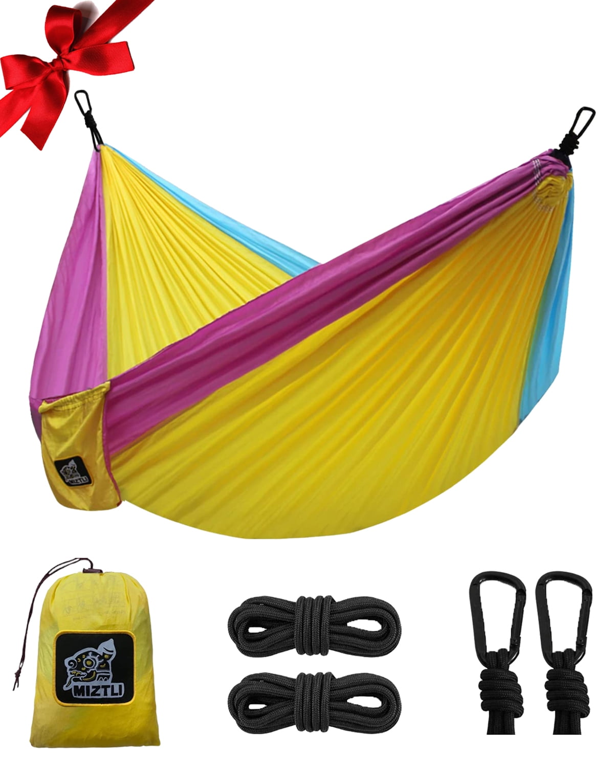 Camping Hammock In a Bag Free Delivery Festivals Indoor and Outdoor Use 