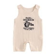 thumbnail image 3 of Baby Boy Tank Romper Casual Letter Fist Print Round Neck Sleeveless Jumpsuit Infant Toddler Summer Clothes, 3 of 10