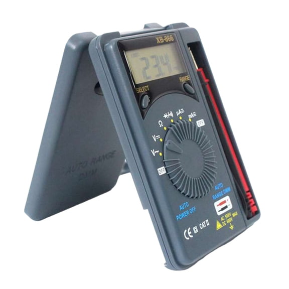 XB866 Mini Digital Multimeter Auto LCD Voltmeter Tester Accurate Measurement for Electricians and DIY Projects