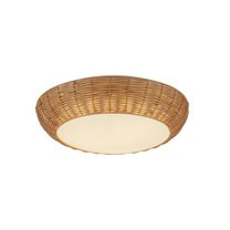Alora Lighting Fm511014 Merida 2 Light 15" Wide Flush Mount Bowl Ceiling Fixture - Rattan