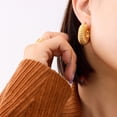 thumbnail image 2 of Zetshion Chunky Hoop Earrings, Gold, for Women, 2 of 7