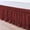 Burgundy Solid, variant on Wrap Around Bed Skirt, 100% Microfiber, Easy Fit with 22 Inch Tailored Drop, Dust Ruffle Bed Skrit, Three Sides Elastic Belts, Soft & Fade Resistant - Taupe Solid, Full Size
