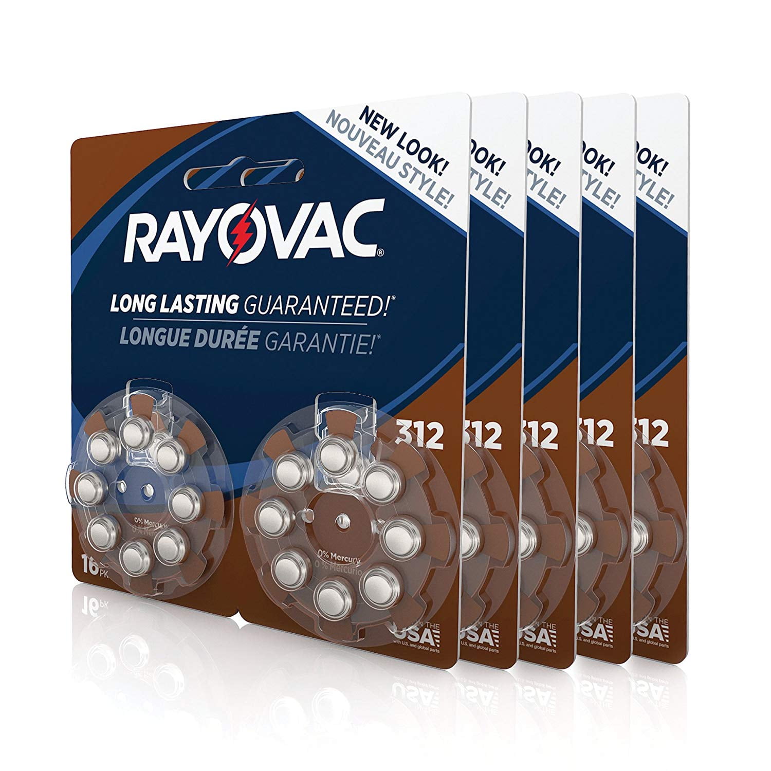 Rayovac Extra Advanced, size 312 Hearing Aid Battery Pack of 80 Total -  Walmart.com