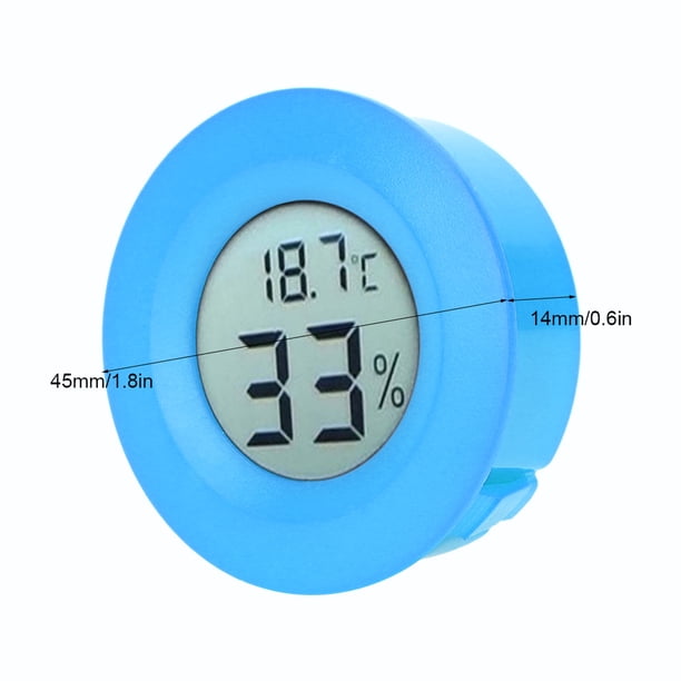 Termómetro Higrómetro DC15V Medidor de Temperatura de Humedad LCD Digital Integrado Circular Rango de Temperatura de -50 - +70 y Rango de Humedad de 10% - 99% ANGGREK Otros