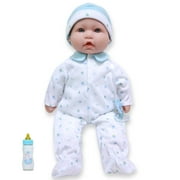 JC Toys, La Baby 16-inch Blue Washable Soft Baby Doll with Baby Doll Accessories