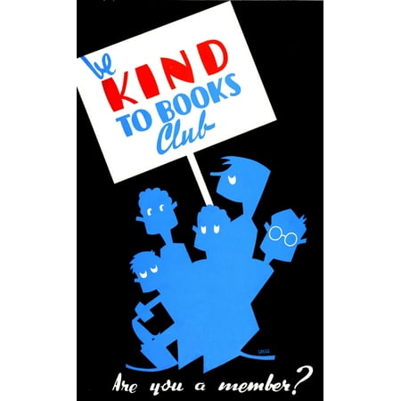 Be Kind To Books Club FAP Poster Stretched Canvas - Science Source (18 x
