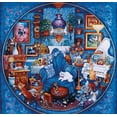 thumbnail image 2 of Bell, Bill 15x15 Black Ornate Wood Framed with Double Matting Museum Art Print Titled - More Blue Room Cats, 2 of 4