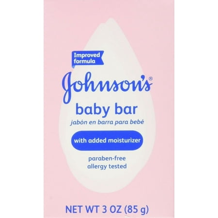 Johnson's Baby Bar Soap, 3 oz (2 Pack) (Bundle)