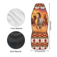thumbnail image 6 of Uourmeti Car Seat Cover Firmly Stitched Front Car Seat Cover Polyester Wear Resistant, Suitable for Truck Van, Horses Sunset Geometric Print, 6 of 6