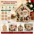 thumbnail image 3 of Christmas 3D Gingerbread House Pearl Art Craft Kit, Sparkling Diamond Wooden House Diy Craft Set Colorful Full Drill Holiday Hanging Decor for Xmas Tree Table Mantel Shelf Kitchen Home Garden Gift, 3 of 6