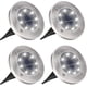 thumbnail image 1 of Focos solares para jardín de exterior, paquete de 4, 8 luces LED, proyectores solares, IP65, inalámbricos, de acero inoxidable, para decoración de césped, terrazas, caminos y plantas., 1 of 5