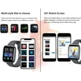 thumbnail image 4 of Smart Watch(Receive/Make Call) 1.54 '' Plein Écran Tactile Tracker de Fitness avec la Fréquence Cardiaque Résistant à l'Eau / Pression Artérielle / Spo2 Podomètre Sommeil Piste pour les Femmes Hommes Android iOS Téléphone (Blanc), 4 of 6