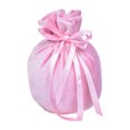 thumbnail image 1 of Youkk Velour Round Bottom Bag Drawstring Jewelry Party Birthday Gift Supply Organizer Snacks Pack with Pearl Decor Storage Tool Pink, 1 of 1