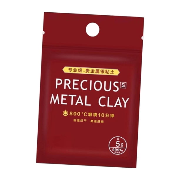 Arcilla de plata, material para hacer joyas a mano, modelado profesional hecho a mano de arcilla de metal para manualidades, cuentas para adultos, 5 gramos