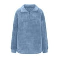 APEXFWDT Women's Zip Up Sweatshirt Sherpa Fuzzy Fleece Cozy Pullover