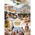 thumbnail image 5 of Green Eucalyptus Table Cloth, Waterproof Tablecloth for Rectangle Tables, Weeping Botanical Leaf Watercolor Reusable Washable Fabric Table Cover for Restaurant Kitchen Dining Tables 60"x120", 5 of 9