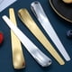 thumbnail image 4 of Advancent Cuchara de postre de fondo plano, cuchara para té, helado, cubiertos de Metal, borde liso, cubiertos para pulir, cucharones para Type3 NO3, 4 of 6
