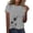 Grey, variant on kaondbfi Summer Tops for Women Women's Spring Round Neck Dandelion Printed Loose Casual Short Sleeved T Shirt Womens Essentials Fashion Clothing