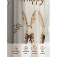 thumbnail image 3 of Happy Easter Bunny Carrot Sheer Curtains for Living Room Bedroom Spring Summer Botanical Rustic Sheer Curtains 84 Inch Long 2 Panels Set Light Filtering Curtain Window Treatments Drapes, 3 of 6