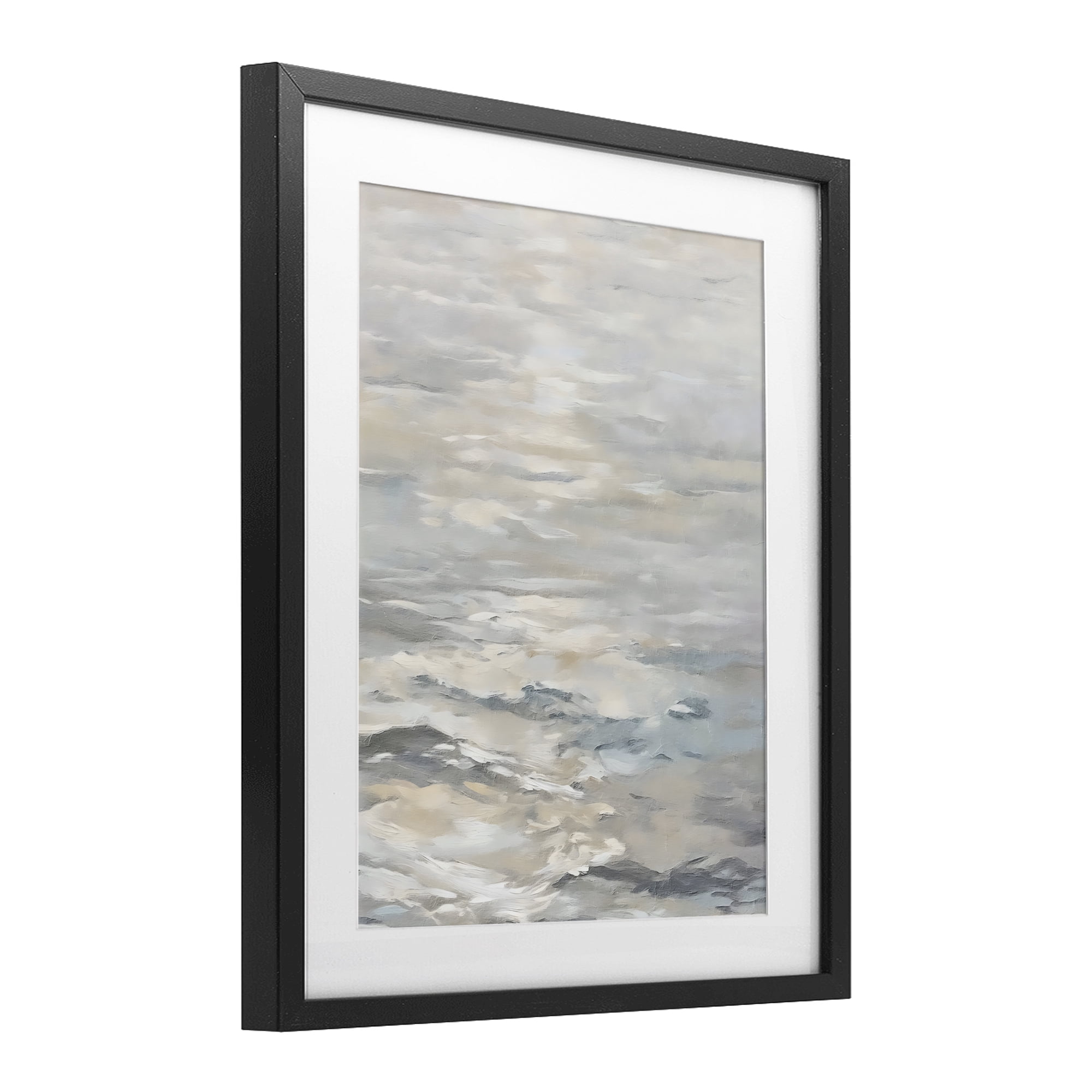 Stupell Industries Shallow Reflections Morning Light Black Framed Print Under Glass, design by Riley B